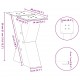 Sonata H Крака за масичка за кафе с форма на X 2 бр. черни 40x(30-31) cm