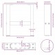 Sonata H Крака за масичка за кафе антрацит 2 бр. 40x(30-31) см стомана Sonata H Крака за масичка за кафе антрацит 2 бр. 40x(30-31) см стомана