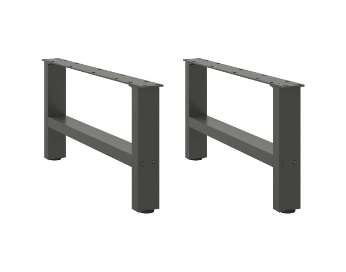 Sonata H Крака за масичка за кафе антрацит 2 бр. 60x(30-31) см стомана