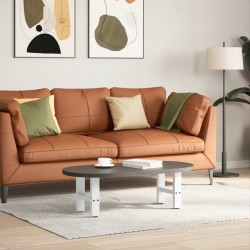 Sonata H Крака за масичка за кафе 2 бр бели 30x(30-31) см стомана - Части за Маси