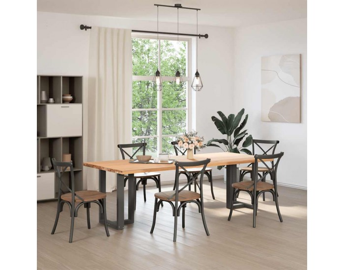 Sonata H Крака за трапезна маса с форма на тройка 2 бр Антрацит Стомана