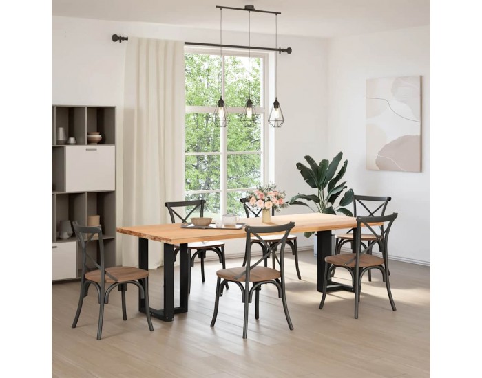 Sonata H Крака за трапезна маса с форма на тройка 2 бр. черни стомана