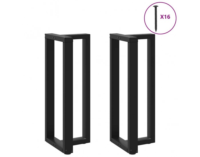 Sonata H Крака за бар маса с форма на тройка 2 бр. черни стомана