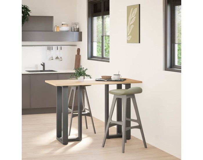 Sonata H Крака за бар маса с форма на тройка 2 бр Антрацит Стомана