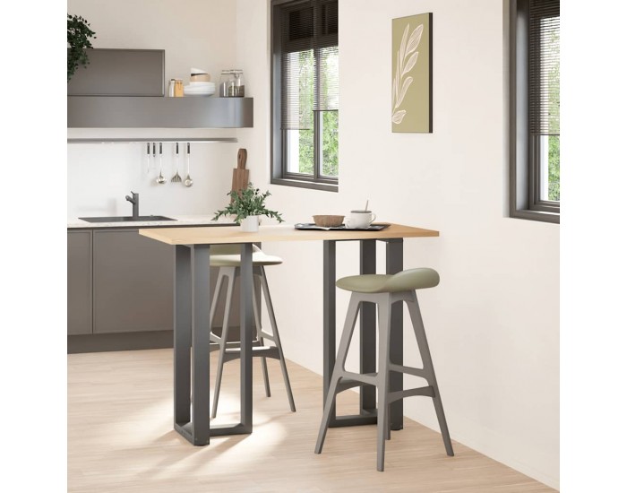 Sonata H Крака за бар маса с форма на тройка 2 бр Антрацит Стомана