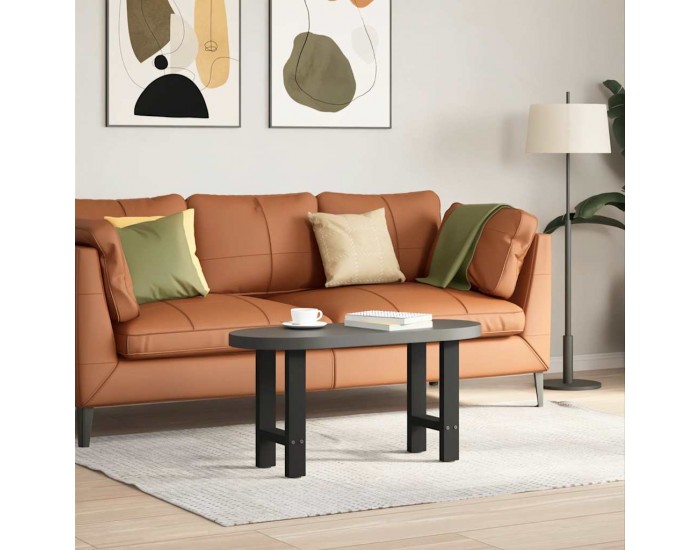 Sonata H Крака за масичка за кафе черни 2 бр. 28x(42-43) cm стомана