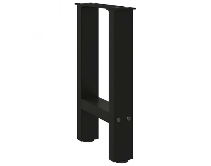 Sonata H Крака за масичка за кафе черни 2 бр. 28x(42-43) cm стомана