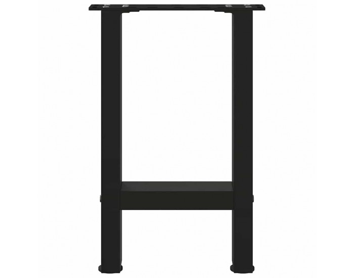 Sonata H Крака за масичка за кафе черни 2 бр. 28x(42-43) cm стомана