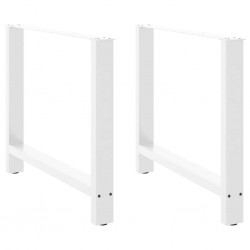 Sonata H Крака за трапезна маса бели 2 бр. 100x(72-73) cm стомана - Части за Маси
