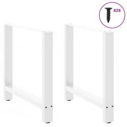 Sonata H Крака за трапезна маса бели 2 бр. 70x(72-73) cm стомана - Части за Маси