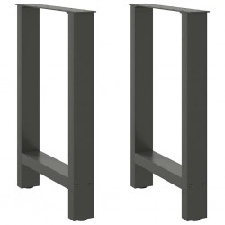 Sonata H Крака за трапезна маса Антрацит 2 бр. 50x(72-73) cm Стомана - Части за Маси