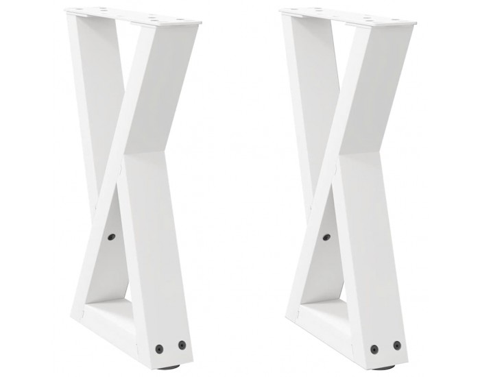 Sonata H Крака за масичка за кафе 2 бр. бели 28x(42-43,3) cm стомана