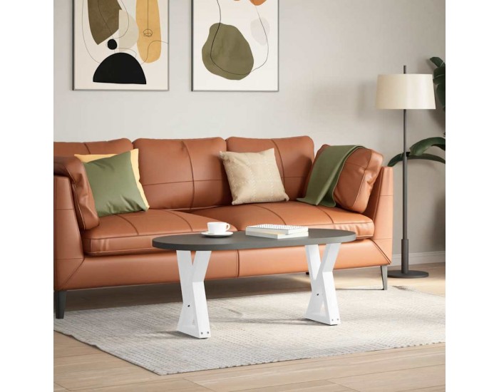 Sonata H Крака за масичка за кафе 2 бр. бели 28x(42-43,3) cm стомана