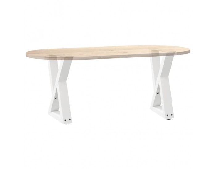 Sonata H Крака за масичка за кафе 2 бр. бели 28x(42-43,3) cm стомана