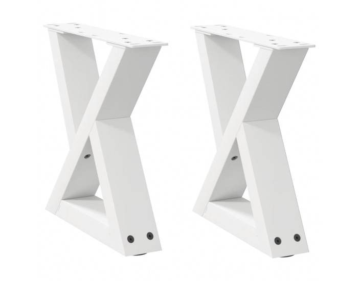 Sonata H Крака за масичка за кафе 2 бр. бели 40x(30-31,3) cm стомана