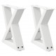 Sonata H Крака за масичка за кафе 2 бр. бели 40x(30-31,3) cm стомана
