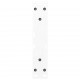 Sonata H Крака за масичка за кафе 2 бр. бели 40x(30-31,3) cm стомана
