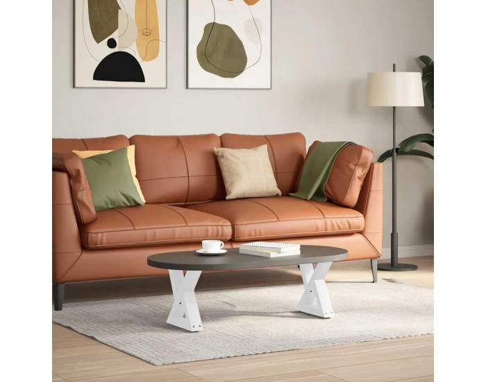 Sonata H Крака за масичка за кафе 2 бр. бели 40x(30-31,3) cm стомана