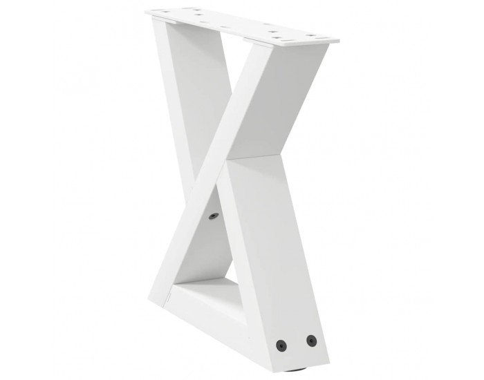 Sonata H Крака за масичка за кафе 2 бр. бели 40x(30-31,3) cm стомана