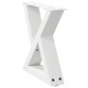Sonata H Крака за масичка за кафе 2 бр. бели 40x(30-31,3) cm стомана