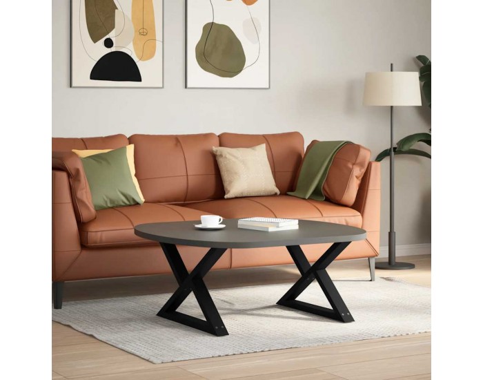 Sonata H Крака за масичка за кафе 2 бр. черни 70x(42-43,3) cm стомана Sonata H Крака за масичка за кафе 2 бр. черни 70x(42-43,3) cm стомана