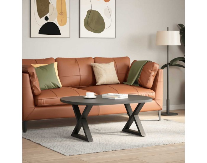 Sonata H Крака за масичка за кафе 2 бр. антрацит 60x(42-43,3) cm стомана Sonata H Крака за масичка за кафе 2 бр. антрацит 60x(42-43,3) cm стомана