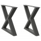 Sonata H Крака за масичка за кафе 2 бр. антрацит 60x(42-43,3) cm стомана Sonata H Крака за масичка за кафе 2 бр. антрацит 60x(42-43,3) cm стомана