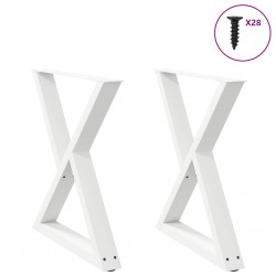 Sonata H Крака за трапезна маса 2 бр. бели 70x(72-73,3) cm стомана - Части за Маси