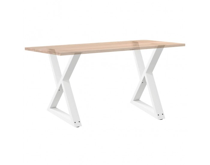 Sonata H Крака за трапезна маса 2 бр. бели 70x(72-73,3) cm стомана