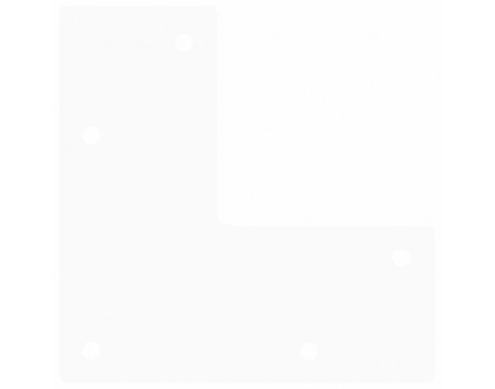 Sonata H Крака за маса за коса 4 бр бели 30 см масивна стомана