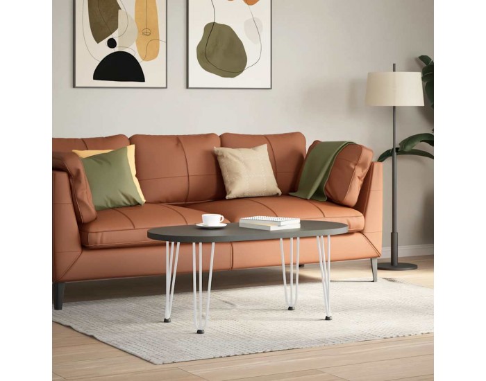 Sonata H Крака за маса за коса 4 бр бели 42 см масивна стомана