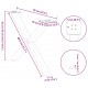 Sonata H Крака за холна маса X-образна 2бр антрацит 70x(42-43)см стомана Sonata H Крака за холна маса X-образна 2бр антрацит 70x(42-43)см стомана