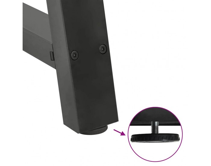 Sonata H Крака за холна маса A-образна 2бр антрацит 60x(30-31)см стомана