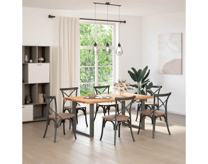 Sonata H Крака за маса за хранене с U-образна форма 2 бр Антрацит