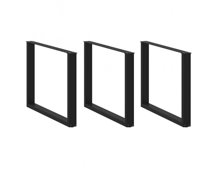 Sonata H Крака за маса за хранене с U-образна форма 2 бр. черни