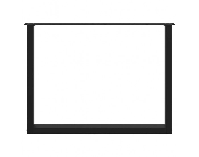 Sonata H Крака за маса за хранене с U-образна форма 2 бр. черни