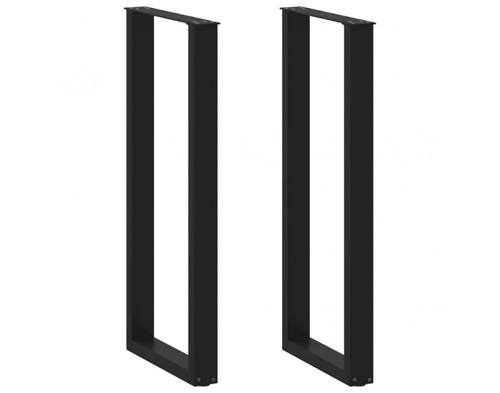 Sonata H Крака за холна маса U-образна 2 бр черни 50x(110-111)см стомана