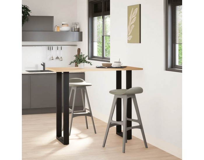 Sonata H Крака за холна маса U-образна 2 бр черни 50x(110-111)см стомана