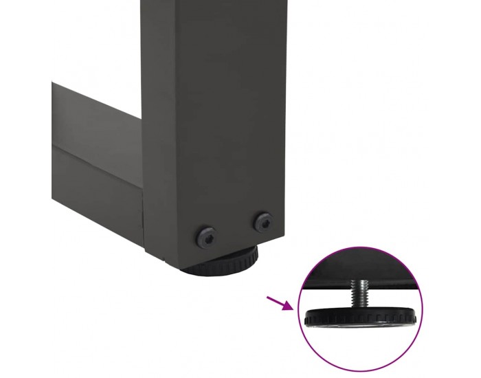 Sonata H Крака за трапезна маса V-образна форма 2 бр Антрацит