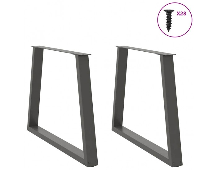 Sonata H Крака за трапезна маса V-образна форма 2 бр Антрацит