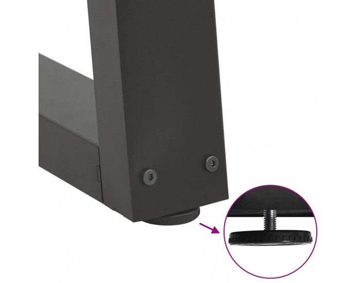 Sonata H Крака за трапезна маса V-образна форма 2 бр Антрацит