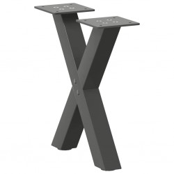 Sonata H Крака за масичка за кафе с форма на буквата X 2бр. 37x(30-31)cm - Части за Маси