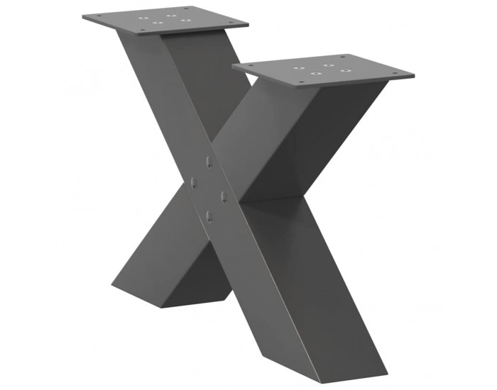 Sonata H Крака за масичка за кафе с форма на буквата X 2 бр. антрацит