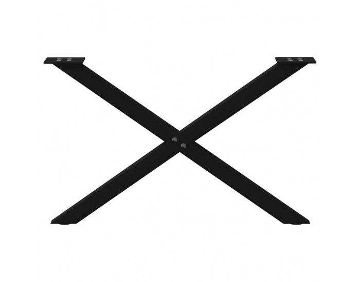 Sonata H Крака за масичка за кафе с форма на X 2 бр. черни 70x(42-43) cm