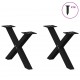 Sonata H Крака за масичка за кафе с форма на X 2 бр. черни 50x(30-31) cm Sonata H Крака за масичка за кафе с форма на X 2 бр. черни 50x(30-31) cm