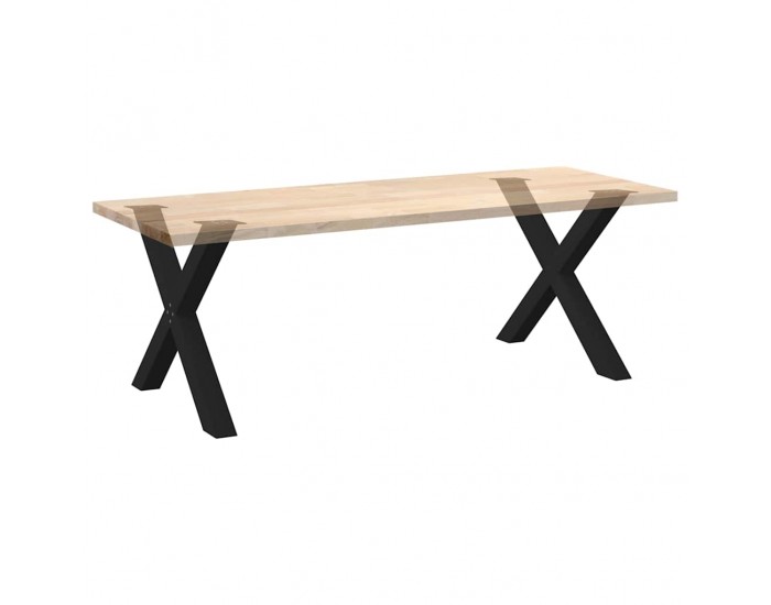 Sonata H Крака за маса за хранене с форма на X 2 бр. черни 90x(72-73) cm Sonata H Крака за маса за хранене с форма на X 2 бр. черни 90x(72-73) cm