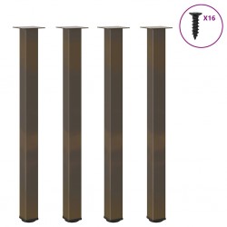 Sonata H Крака за бар маса 4 бр. естествена стомана 110-112 cm стомана - Маси