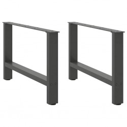 Sonata H Крака за масичка за кафе антрацит 2 бр. 70x(42-43) cm Стомана - Части за Маси