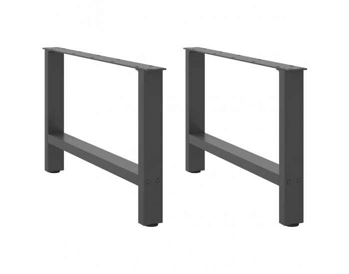 Sonata H Крака за масичка за кафе антрацит 2 бр. 70x(42-43) cm Стомана Sonata H Крака за масичка за кафе антрацит 2 бр. 70x(42-43) cm Стомана