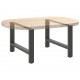 Sonata H Крака за масичка за кафе антрацит 2 бр. 70x(42-43) cm Стомана Sonata H Крака за масичка за кафе антрацит 2 бр. 70x(42-43) cm Стомана